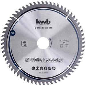 Kwb 587868 Hartmetall Kreissägeblatt 210 x 30mm 1St.