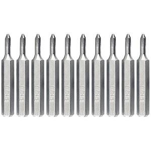bernsteintools Bernstein Tools 6-340-Y00 Bitset Kwaliteitsstaal Zandgestraald, Vernikkeld 10 stuk(s)