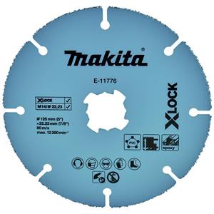 Makita Trennscheibe 125mm Uni.X-Lock E-11776 Doorslijpschijf recht 125 mm 1 stuk(s)