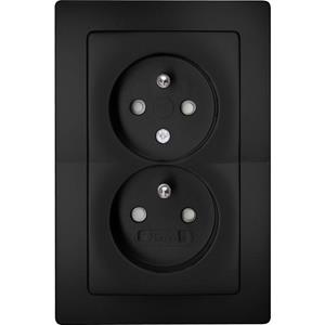 Kopp Einsatz Steckdose Paris Schwarz (matt) 944650088
