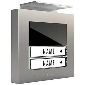 m-emodern-electronics m-e modern-electronics ADV-1020 S Vistadoor Buitenunit voor Buitenunit (audio) voor deurintercom Kabelgebonden Tweegezinswoning Zilver