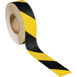 Rocol RS43543 Antisliptape zwart/geel 18.25 m x 50 mm