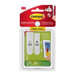 3M Command Bilder-Montagestreifen Strips, Multipack (M/L)