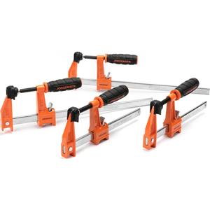 JORGENSEN set van 4 middelzware stalen klemmen (2-15 cm, 2-30 cm)  2391335 Spanbreedte (max.):30 mm Afmeting, lengte: 420 mm Afm. werkbereik:30 cm
