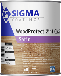 Sigma woodprotect 2in1 cl satin sb kleur 2.5 ltr