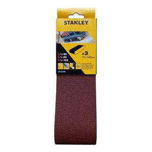Stanley schuurpapier 533x75mm – 3 stuks