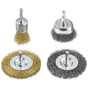Kwb Drahtbürsten-Set für Bohrmaschinen 597520 4St.