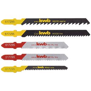 Kwb 617295 Stichsägeblatt-Set für Holz und Metall 5St.