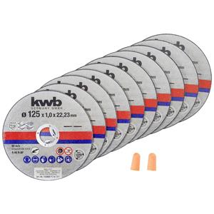 Kwb 712022 Trennscheiben-Set 10teilig 125mm 22.23mm 10St.