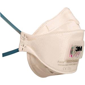 3M Aura 9322+Gen3 Fijnstofmasker met ventiel FFP2 10 stuk(s)