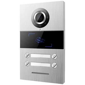 HHG Villa 4 AS Video-Türsprechanlage Außeneinheit Aluminium (gebürstet)