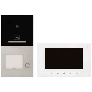 HHG Villa AP Set 1 RL Video-Türsprechanlage Komplett-Set Aluminium (gebürstet), Weiß