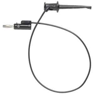 pomonaelectronics Pomona Electronics 3782-24-0 Messleitung [Lamellenstecker 4mm - Abgreifklemmen] 0.60m Schwarz 1St.