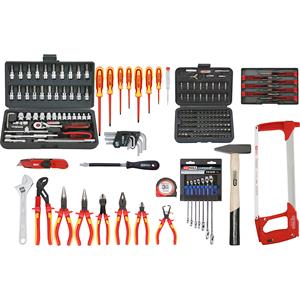 KS Tools Premium Max Elektriker-Werkzeugkoffer, 195 Teile, mutifunktional