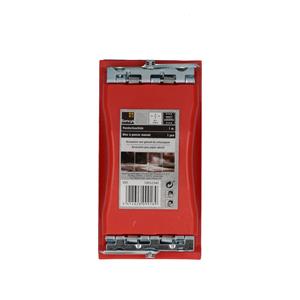 Praxis Sencys handschuurblok met klem rood 160x85x40mm