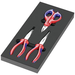 Wera 05150181001 Zangen-Set 3teilig Knipex, mit Schaumstoffeinlage