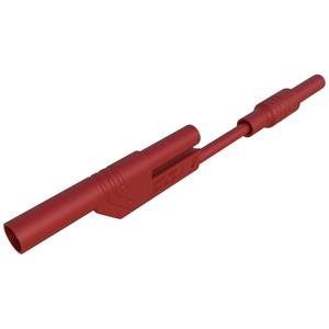 skshirschmann SKS Hirschmann MAL 2800 S rot Veiligheidsmeetsnoer [4mm-veiligheidsstekker - 4mm-veiligheidsstekker] 8 cm Rood 1 stuk(s)