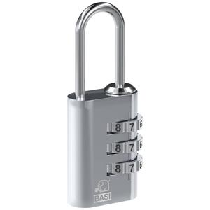 Basi 6170-4000-SILB Kofferslot 21 mm Zilver Cijferslot