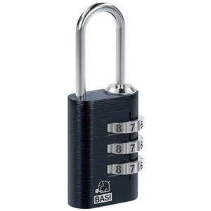 Basi 6170-4000-SCHW Kofferslot 21 mm Zwart Cijferslot