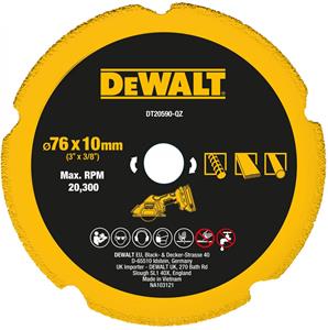 DeWalt Accessoires DT20590-QZ Diamantblad | Multimateriaal | 76 x 20 mm - DT20590-QZ