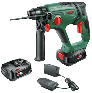 Bosch and Garden UniversalHammer 18V -Accu-boorhamer 18 V 2.5 Ah Li-ion Incl. 2 accus, Incl. lader, Incl. koffer