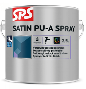 Sps satin pu a-spray ral 9010 2.5 ltr