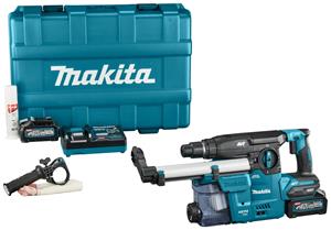 Makita HR008GM202 40V Max Combihamer 2x4,0Ah Accu met Snellader en Stofafzuiging in Koffer