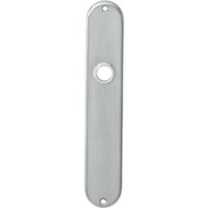 Intersteel Langschild ovaal 220x41mm blind rvs