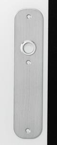 Intersteel Schild plat 190x42x2mm blind rvs