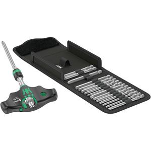 Wera Kraftform Kompakt 400 RA Imperial Set 1, mit Ratschenfunktion, Bit-Satz