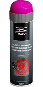 PRO-Paint Markeerverf tijdelijk 5-15 dagen fluor rose (500ml)