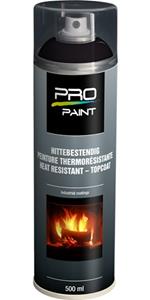 PRO-Paint Hittebestendige lak zwart (500ml)