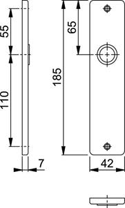 Algemeen Hoppe kortschild 378 F1 blind