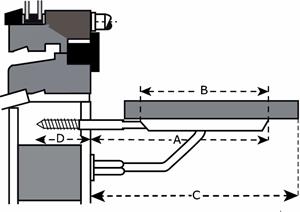 Dulimex Vensterbankdrager wit 140mm