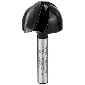 Bosch - Hohlkehlfräser, 1/4", R1 12,7 mm, D 25,4 mm, L 15,6 mm, G 49 mm