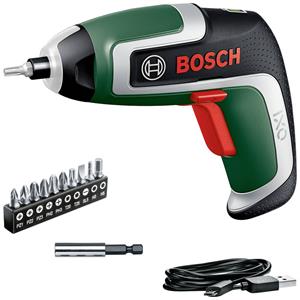 Bosch Home & Garden Akku-Schrauber "IXO 7", mit 10 Standard-Schrauberbits, Bit-Halter und Aufbewahrungsbox