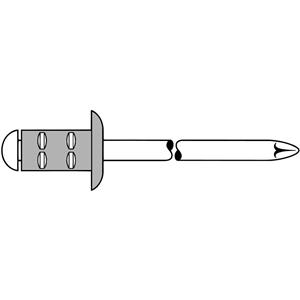 Gesipa 1464834 Blindklinknagel (Ø x l) 3.2 mm x 11 mm RVS Aluminium 100 stuk(s)