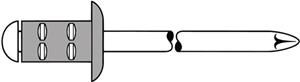 Gesipa 1464831 Blindklinknagel (Ø x l) 4 mm x 10 mm RVS Aluminium 100 stuk(s)