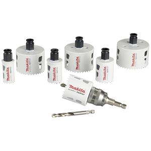 Makita E-12295 Gatenzaagset 9-delig 25 mm, 32 mm, 40 mm, 51 mm, 65 mm, 68 mm, 76 mm 1 set(s)