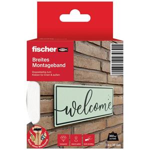 Fischer GOW Montageband breit, 3m x 38mm, Klebeband