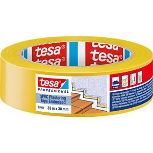 Tesa SPVC EMBOSSED 67001-00000-00 Gipstape  Professional Geel (l x b) 33 m x 30 mm 1 stuk(s)