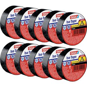 Tesa 56192 Isolierband Schwarz (L x B) 10m x 15mm 10St.