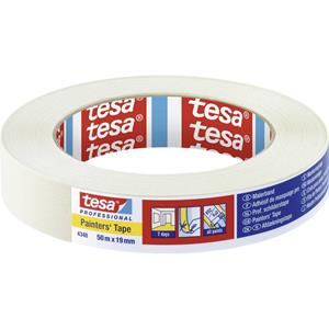 Tesa STANDARD 04348-00015-03 Schilderstape krepp Beige (l x b) 50 m x 19 mm 1 stuk(s)