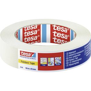 Tesa STANDARD 04348-00016-03 Schilderstape krepp Beige (l x b) 50 m x 25 mm 1 stuk(s)