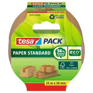 Tesa STANDARD ecoLogo 58293 Pakband Bruin (l x b) 25 m x 38 mm 1 stuk(s)