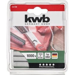 KWB Nieten, 12,3mm breed, Platte draad, Staal