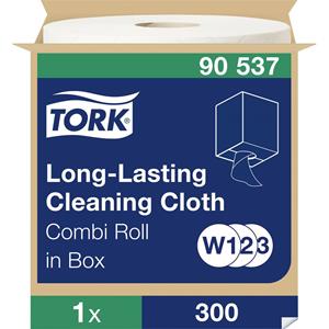 Tork Reinigungstücher langlebig 1-lagig 32x38cm weiß 1 Rolle mit 300 T