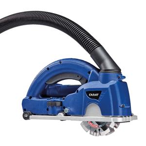 SL-1255 Dustec Sleuvenzaagmachine incl. 2 diamantzaagbladen in koffer - 1800W - 125 x 22,23mm