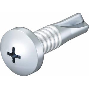 obobettermann OBO Bettermann 6049250 Kunststofffurchende Schraube 16mm Kreuzschlitz Phillips Stahl verzinkt 100St.