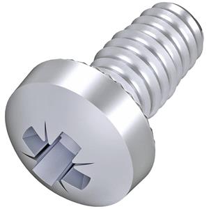 obobettermann OBO Bettermann 3498092 Gewindefurchende Schrauben 4mm 8mm Kreuzschlitz Pozidriv Stahl verzinkt 100St